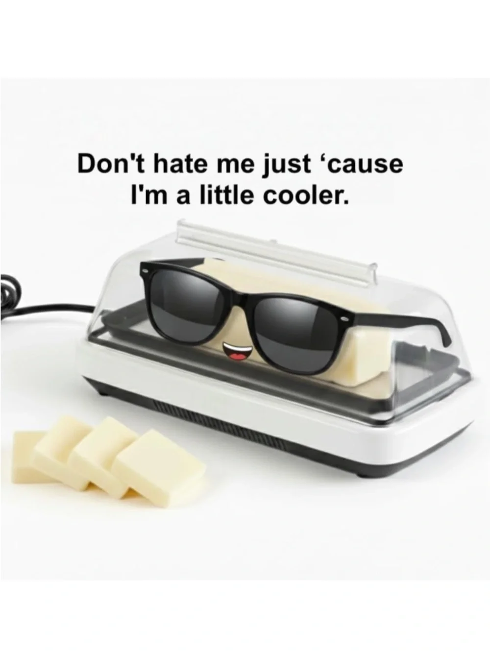 Smart Butter Dish Keeps Butter Cool, Fresh & Convenient On The Counter, White - Picture 2 of 9